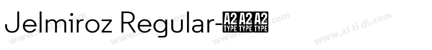 Jelmiroz Regular字体转换